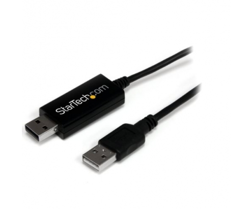 StarTech.com Cable Switch Conmutador KM USB de 2 Puertos con Transferencia de Datos Archivos para Mac o PC
