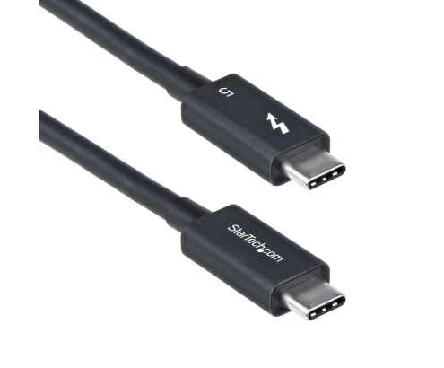 StarTech.com Cable Thunderbolt 5 de 80cm - Cable Thuderbolt Certificado - 80Gbps Hasta 120Gbps - Entrega de Alimentación PD de 240W - 8K 60Hz - Compa