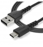 StarTech.com Cable usb 2.0 tipo-a macho a usb tipo- c macho 1m negro RUSB2AC1MB