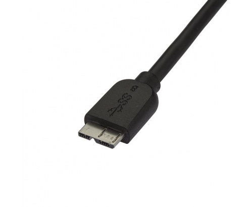 StarTech.com Cable USB 3.0 delgado de 0.5m USB A macho a Micro USB B macho negro 