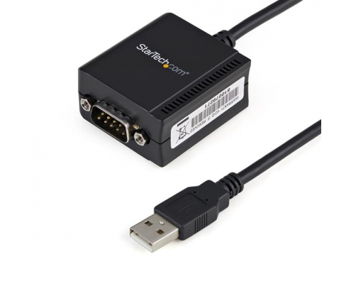 StarTech.com Cable USB a Puerto Serie Serial RS232 DB9 con Retención del Puerto de Asignación COM - Negro