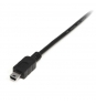 StarTech.com Cable USB de 2m para Cámara - USB A Macho a Mini USB B Macho - Adaptador Negro