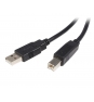 StarTech.com Cable USB de 5m para Impresora - USB A Macho a USB B Macho - Adaptador Negro