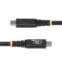 StarTech.com Cable USB4 2m - Cable USB-C Certificado USB-IF - 20Gbps - PD 240W EPR - 4K120 - DP 1.4 - Cable USB Tipo C - Recubrimiento de TPE - Negro