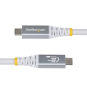 StarTech.com Cable USB4 3m - Cable USB-C Certificado USB-IF - 20Gbps - PD 240W EPR - 4K120 - DP 1.4 - Cable USB Tipo C - Recubrimiento de TPE - Blanco