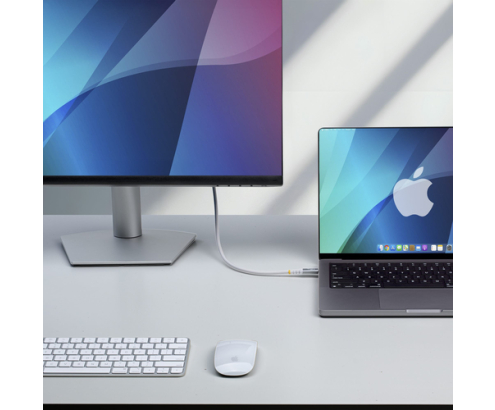 StarTech.com Cable USB4 3m - Cable USB-C Certificado USB-IF - 20Gbps - PD 240W EPR - 4K120 - DP 1.4 - Cable USB Tipo C - Recubrimiento de TPE - Blanco