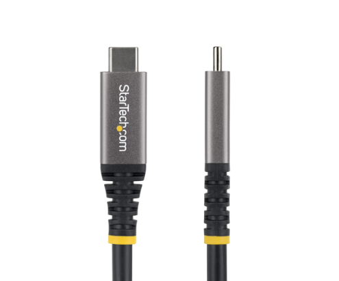 StarTech.com Cable USB4 3m - Cable USB-C Certificado USB-IF - 20Gbps - PD 240W EPR - 4K120 - DP 2.1 - Cable USB Tipo C - Recubrimiento de TPE - Negro