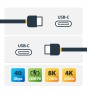 StarTech.com Cable USB4 de 1m - Cable USB Tipo C Certificado USB-IF - Cable USB-C de 40G - PD 3.1 EPR de 240W - 8K 60Hz - Compatible con Puertos Thund