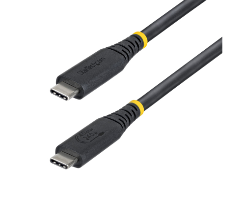 StarTech.com Cable USB4 de 1m USB-C - Cable USB Tipo C - Cable DP 2.1 - DP40 - Certificado USB-IF - Compatible con Thunderbolt 4 40Gbps - 8K60Hz/4K240