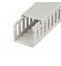 StarTech.com Canaleta para Cableado con Ranura Abierta y Tapa, 50 mm An x 50 mm Al - 2 m Lar - Ranuras de 8 mm, Cubierta de PVC o Conducto de Pared pa