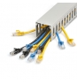 StarTech.com Canaleta para Cableado con Ranura Abierta y Tapa, 50 mm An x 50 mm Al - 2 m Lar - Ranuras de 8 mm, Cubierta de PVC o Conducto de Pared pa