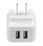 StarTech.com Cargador de Pared USB 2.0 de 2 Puertos para Tablets Smartphones - Cargador Blanco de Alta Potencia para Viajes