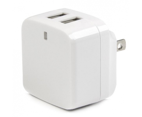 StarTech.com Cargador de Pared USB 2.0 de 2 Puertos para Tablets Smartphones - Cargador Blanco de Alta Potencia para Viajes