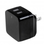 StarTech.com Cargador de Pared USB 2.0 de 2 Puertos para Tablets Smartphones - Cargador de Alta Potencia para Viajes negro