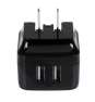 StarTech.com Cargador de Pared USB 2.0 de 2 Puertos para Tablets Smartphones - Cargador de Alta Potencia para Viajes negro