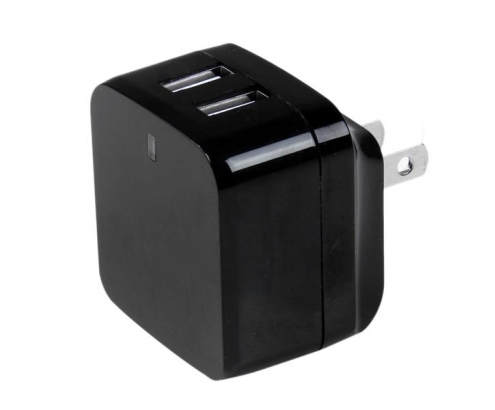 StarTech.com Cargador de Pared USB 2.0 de 2 Puertos para Tablets Smartphones - Cargador de Alta Potencia para Viajes negro