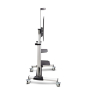 StarTech.com Carrito Soporte Móvil con Ruedas para TV de Pantalla Plana de 60 a 100 Pulgadas o 100kg - Soporte Rodante Ajustable en Altura para Telev