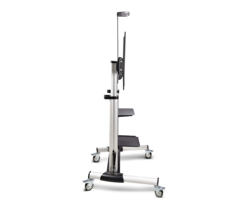 StarTech.com Carrito Soporte Móvil con Ruedas para TV de Pantalla Plana de 60 a 100 Pulgadas o 100kg - Soporte Rodante Ajustable en Altura para Telev