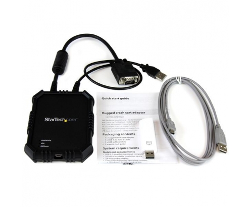 StarTech.com Consola KVM con Carcasa Resistente de Ordenador Portátil a Servidor - Negro NOTECONS02X