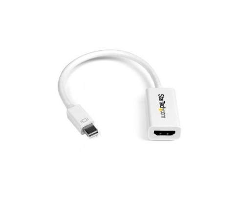 StarTech.com Conversor de VÍ­deo Mini DisplayPort a HDMI con Audio â€“ Adaptador Activo MDP 1.2 para MacBook Pro â€“ 4K @ 30Hz - Blanco