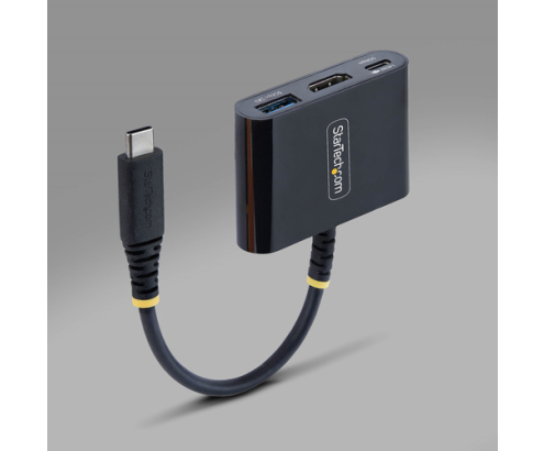 StarTech.com Dock Hub Multipuertos USB Tipo C a HDMI - Adaptador Multipuertos USB-C a HDMI - Carga de 140W - Hub Ladrón USB de 5Gbps - HDMI 4K60Hz -