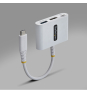 StarTech.com Dock Hub Multipuertos USB Tipo C a HDMI - Adaptador Multipuertos USB-C a HDMI - Carga de 140W - Hub Ladrón USB de 5Gbps - HDMI 4K60Hz - 
