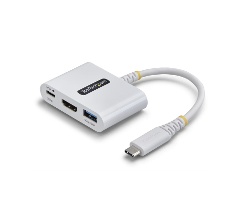 StarTech.com Dock Hub Multipuertos USB Tipo C a HDMI - Adaptador Multipuertos USB-C a HDMI - Carga de 140W - Hub Ladrón USB de 5Gbps - HDMI 4K60Hz - 