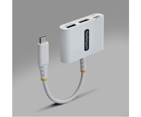 StarTech.com Dock Hub Multipuertos USB Tipo C a HDMI - Adaptador Multipuertos USB-C a HDMI - Carga de 140W - Hub Ladrón USB de 5Gbps - HDMI 4K60Hz - 