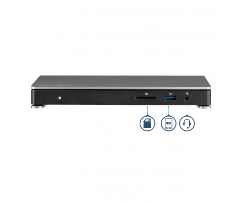 StarTech.com Dock Thunderbolt 3 para Pantalla Doble 4K 60Hz y 6x Puertos USB 3.0 - Negro