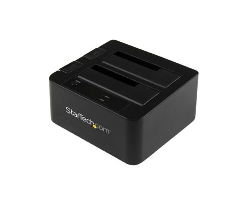 StarTech.com Docking Station eSATA USB 3.1 con UASP de 2 BahÍ­as para Disco Duro o SSD SATA de 2.5 o 3.5 Pulgadas - Negro