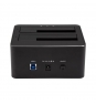 StarTech.com Docking Station USB 3.1 de 2 BahÍ­as SATA de 2,5 o 3,5 Pulgadas para SSD o Disco Duro Base de Conexión para Unidades de Disco - Negro