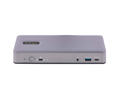 StarTech.com Docking Station USB-C 4K30 Triple /4K60 Doble - Modo Alt DP/DP/HDMI - Hub USB de 7 Puertos - PD 3.0 - GbE - Audio - K-Slots - Works With 