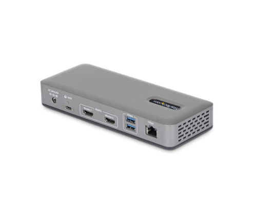 StarTech.com Docking Station USB-C de 2 Monitores HDMI - 4K 60Hz - Red Ethernet de 1Gbps - Dock Multipantalla - PD de 100W para Carga de Portátiles -