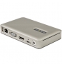 StarTech.com Docking Station USB C - USB-C a DisplayPort 4K 30Hz o VGA - Carga con Entrega de Alimentación PD de 65W - Hub USB 3.1 Gen 1 de 4 puertos