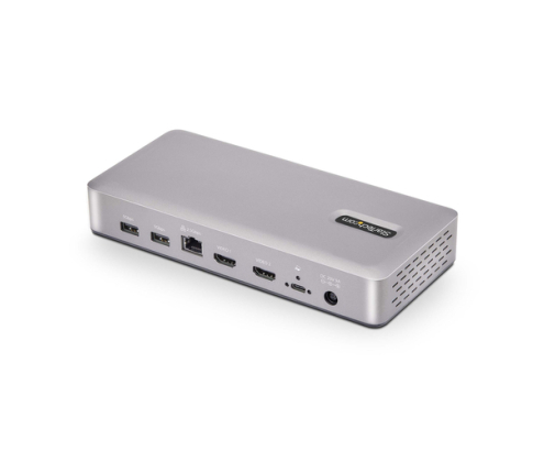 StarTech.com Docking Station USB4 - USB-C de 40Gbps - Vídeo Doble HDMI - Hasta 1x 8K 60Hz 4:4:4 (RGB) o 2x 4K 120Hz 4:2:2 - con Hub Ladrón 6x USB - 