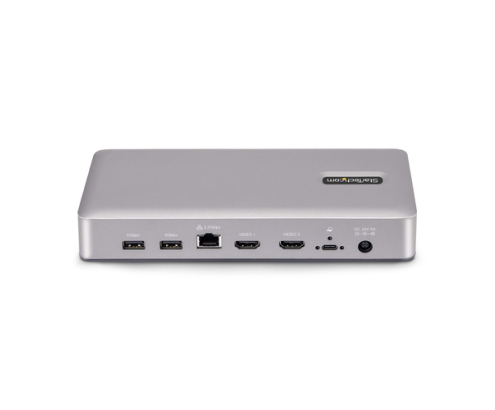 StarTech.com Docking Station USB4 - USB-C de 40Gbps - Vídeo Doble HDMI - Hasta 1x 8K 60Hz 4:4:4 (RGB) o 2x 4K 120Hz 4:2:2 - con Hub Ladrón 6x USB - 