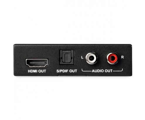 StarTech.com Extractor de Audio HDMI con Soporte para 4K de 60Hz a RCA + TOSLINK - Negro