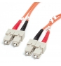 StarTech.com FIBSCSC2 cable de fibra optica 2 m SC OM1 Naranja