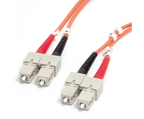 StarTech.com FIBSCSC2 cable de fibra optica 2 m SC OM1 Naranja