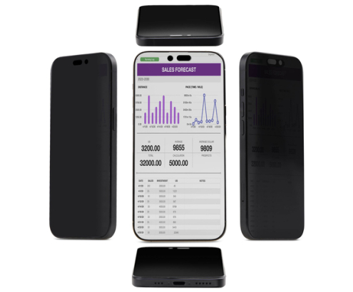 StarTech.com Filtro de Privacidad de 4 Vías y 360 para iPhone 16 Pro Max - Antiespía para iPhone - Horizontal y Vertical - Compatible con Touchscree