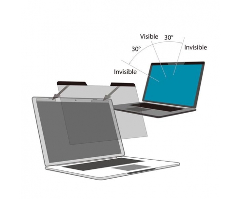 StarTech.com Filtro de privacidad para pantallas de portatiles de 15p universal negro transparente PRIVSCNLT15