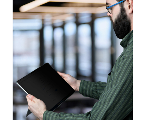 StarTech.com Filtro de Privacidad Táctil Mate de 4 Vías para Surface Pro 4/5/6/7/7+ de 12.3in - Anti Luz Azul - Ángulo de Visión de +/- 30° - Ori