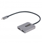 StarTech.com Hub Concentrador MST USB-C a 2 Puertos HDMI - HDMI Doble de 4K a 60Hz - Adaptador Multimonitor USB Tipo C con Cable de 30cm para Portáti