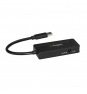 StarTech.com Hub Concentrador USB 3.1 de 4 Puertos - Mini Ladrón USB con Adaptador de Alimentación