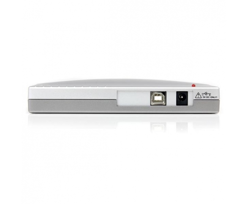 StarTech.com Hub Concentrador USB a 4 Puertos Serie RS232 - Ladrón Serie DB9 - Adaptador USB a Serie Plata