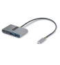 StarTech.com Hub Concentrador USB-C de 4 Puertos con Entrega de Alimentación de 100W de Paso - Ladrón USB Tipo C - - 2x USB-A + 2x USB-C - 5Gbps - C