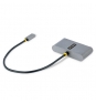 StarTech.com Hub Concentrador USB-C de 4 Puertos con Entrega de Alimentación de 100W de Paso - Ladrón USB Tipo C - - 2x USB-A + 2x USB-C - 5Gbps - C