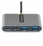 StarTech.com Hub Concentrador USB-C de 4 Puertos con Entrega de Alimentación de 100W de Paso - Ladrón USB Tipo C - - 2x USB-A + 2x USB-C - 5Gbps - C