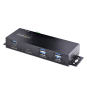 StarTech.com Hub Industrial de 7 Puertos USB de 10Gbps USB-A y USB-C - con Adaptador de Alimentación - Montable - Ladrón USB de 5 Puertos USB-A y 2 