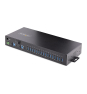 StarTech.com Hub Ladrón USB 3.0 5Gb de 16 Puertos Industrial - Metal - Montaje en Rack/Superficie/DIN - Carga Compartida USB 120W - ESD - Bloque de T